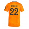 Real Madrid Antonio Rudiger #22 Bortedrakt 2024-25 Kortermet